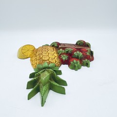 VTG 1975 Homco/Syroco #7350 #73510 USA 2pc Fruit Wall Hanging Plaques Farmhouse