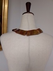 Brutalist Copper Belt Necklace Industrialist Modernist Steampunk Armor Metalwork