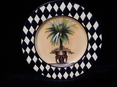 2 Home Interiors Decorative Plates Plant Vase Designs 10.25″ 2 New Plate Hanger