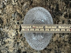 Vintage Avon Classic Fostoria Lead Crystal Egg Trinket Dish Mother’s Day 1977