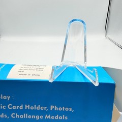 22 PCS Mini Acrylic Easel Stand Clear Plastic Display Holder 2.7″ Card Holder
