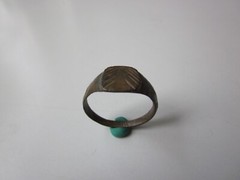 very rare ancient Viking engraved bronze ring. IX – X AD.