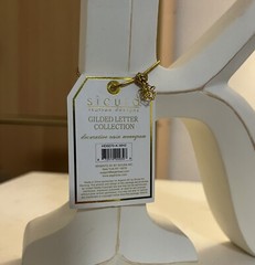Sicura Gilded Letter Collection- K – 7.75”