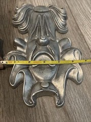 Vintage Sexton Metal Clown Head Wall Art Hanging Plaque Circus MCM