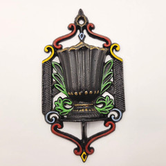 Wilton Match Safe Open Cast Iron Fluted Urn Style Matchstick Holder Patio Hearth