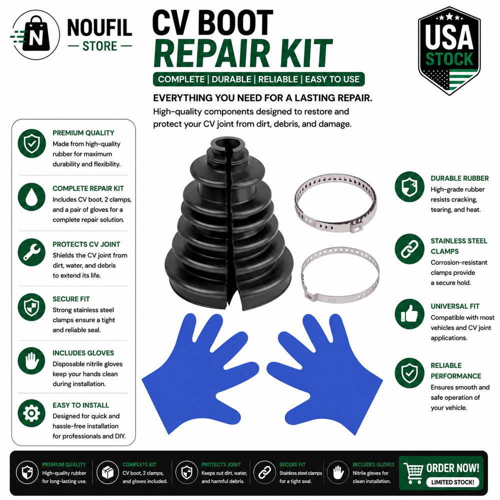 CV Boot Kit Universal Split Constant Velocity Gaiter Drive Shaft Axle Boot