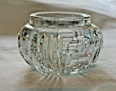 Vintage Clear Pressed Glass Votive Holder Small Trinket Bowl Heavy READ