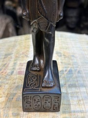 Solid Stone Ancient Egyptian Antiques Wadjet Uraeus Statue Artifact Figurine