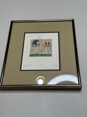 Jan Fleck Aquarius III 3 Signed Hand Colored Egyptian Embossed Numbered 133/150