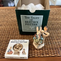 Beatrix Potter PETER RABBIT Border Fine Arts Resin 1991 Britain n/bx