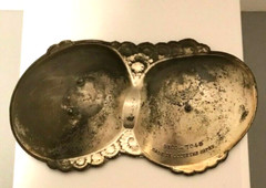Vintage Silver Metal Trinket Dish The World Famous Steel Pier, Atlantic City, NJ