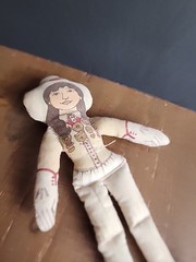VTG HALLMARK Famous Americans ANNIE OAKLEY Cloth Doll Americana MISSING SKIRT