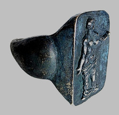 300 BC Ancient Roman Silver Ring Venus goddess love beauty fertility prosperity