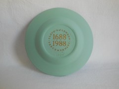 1988 Wedgwood White and Sea Green Jasperware Lloyd’s Tercentenary Tray