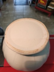 Late 1800’s Early 1900’s Antique Chamber Pot With Metal Wire & Wood Handle Nice!