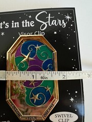 Ganz “It’s In The Stars” VISOR CLIP Moon “Follow Your Dreams” Gold Purple Blue