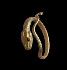 BEAUTIFUL ANCIENT ROMAN GOLD SERPENT RING – CIRCA 1st/2nd Century AD (2399)