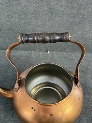 Antique Photo Upcycled Repurposed Primitive Vignette Tabletop Decor Metal Copper