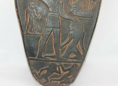 HANDMADE PHAROH ANCIENT EGYPTIAN NARMER Upper , Lower Egypt Stella 31st century