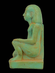 Ancient Egyptian King Tutankhamun Kneeling Statue Rare Figurine BC