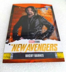 2025 Topps Marvel Chrome Thunderbolts Bucky Barnes Orange Parallel /25 NA-9