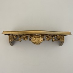 Vintage Homco Gold Plastic Wall Shelf Wall Sconce Candle Holders Birds Lot of 5