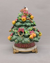 Fitz & Floyd 12 Days Christmas Five Golden Rings Lidded Limited Edition 2000