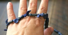 Ancient Lapis Lazuli Beads Bactrian Strand C.300 BC Necklace Jewelry Sterling S