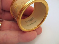 *Enamel Napkin Ring Rowena Stott Nature Notes of an Edwardian Lady Edith Holden