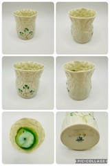 Lot Of 6 Vintage Belleek Irish Shamrock Porcelain Harp Murphys Pub St Patrick’s