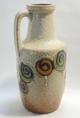 Vintage West Germany Scheurich Keramik Modernist Art Pottery 10.5″ Jug 404-26