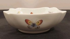 Vintage Limoges France Square Butterfly Bowl Dish