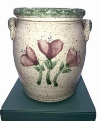 Original Parsley Artisan Pottery Magnolia￼ Utensil Holder / Planter / Vase