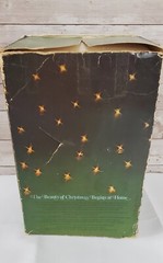 Vintage Avon Christmas Tree Hostess Ceramic Set Salt & Pepper Brazil Pomander