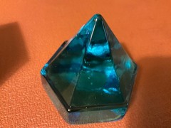 Charles W Morgan Ship Deck Prism Glass ‘Light Blue’ Mystic Seaport in Box
