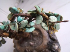 ANTIQUE CHINESE TURQUOISE GEMSTONE BONSAI TREE