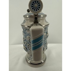 Vintage Racing Car Stein Beer Mug Avon 1989 Brazil Race Car Collectible Lidded