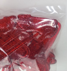 10 Wizard Of Oz Dorothy Red Glitter Plastic Shoes Paper Clips Warner Bros 2.5″