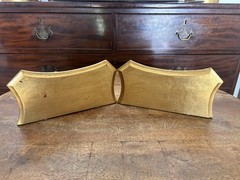 Pair Handmade Neoclassical Corinthian Giltwood Wall Brackets Shelf Shelves Italy