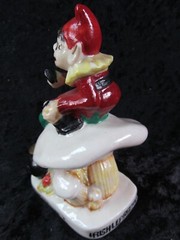 Belleek Irish Vintage RARE! Leprechaun Painted 5-1/4” Elf, Knome 3rd Green Mark