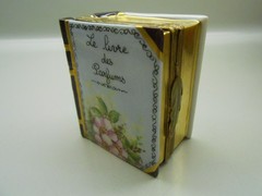RARE Authentic Limoges Box France – Book of Perfumes with Bottle – PV Company