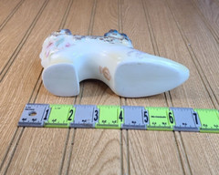 VINTAGE RS SUHL MARKED HAND PAINTED VICTORIAN EDWARDIAN PORCELAIN SHOE