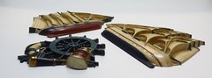 Burwood USA Vintage Nautical Clipper Ships/Wheel 3D Relief Wall Home Decor Set!
