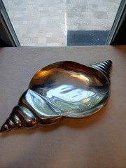VTG 1990s Paradigm Exclusive Cast Aluminum Horn Shell Catch All Decorative Dish