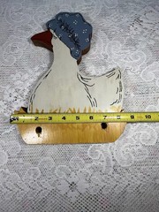 1980s VTG Wooden Mother Goose Magazine / Book Slide Missing Dowels Set of 2