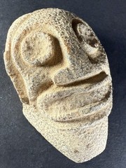 ANCIENT PRE COLUMBIAN TAINO STONE ZEMI TRIGONOLITH FIGURE – CIRCA 1000-1500 CE