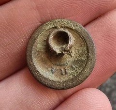 Brocklesby Caister Button Cufflink Early Transport / Livery / Advertising Find