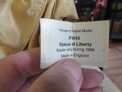 1986 Statue of Liberty Costume Doll Peggy Nisbet Centenary Ellis Island