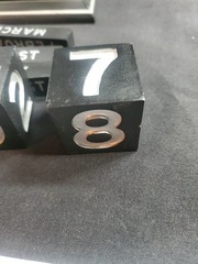 Harley Davidson Hallmark Calendar Ceramic Wooden Black and Silver HD Motorcycle