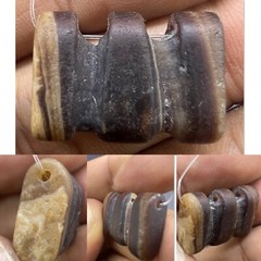 Genuine Ancient Bactrian Indo Greco Jasper Stone Amulet Bead
